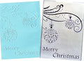Hying 3-D Textured Impressions Background Embossing Folder, Christmas Ball Pattern Plastic Embossing Folder Template for Card Making Scrapbooking Paper Craft Album Stamps DIY Décor