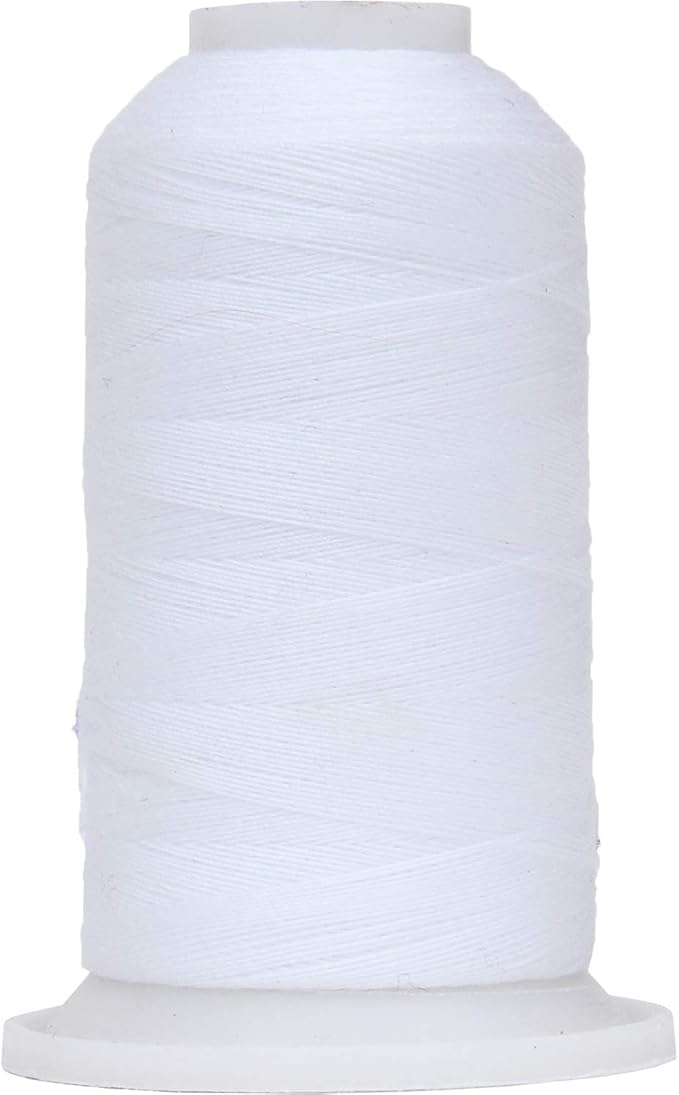Threadart Polyester All-Purpose Sewing Thread - 600m - 50S/3 - White