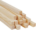 Square Wooden Dowels, Wooden Sticks for Crafts, 15 PCS 1/2" x 15" Square Wood Dowel Rods for Crafting, Unfinished Pine Hardwood Sticks for Woodworking Models Making Dollhouses Miniatures