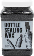 Blended Waxes, Inc. Bottle Sealing Wax Beads, Premium Pastille Wax Seal Beads For Wine, Beer, and Liquor Bottle Closure, Seals Between 25-30 Bottles, 1 lb, Black