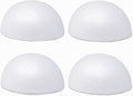 8" Craft Foam Half Ball - Smooth Half Foam Polystyrene Balls for Craft and Project, Pack of 4