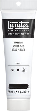 Liquitex Professional Heavy Body Acrylic Paint, 4.65-oz (138ml) Tube, Mars Black