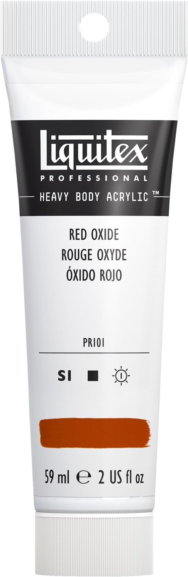 Liquitex Professional Heavy Body Acrylic Paint, 2-oz (59ml) Tube, Red Oxide