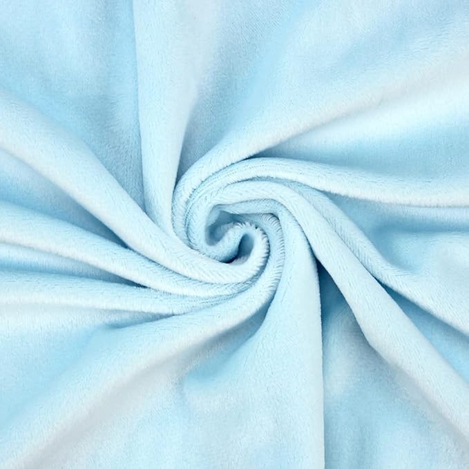 kullaloo Plush Fabric | Solid Baby Blue Minky Fabric for Sewing | Super Soft Cuddle Material | 39.5x29.5 | Plushies, Baby Blankets, Pillows, Dog Beds, Cat Beds, Beanies, Baby Accessories, Apparel