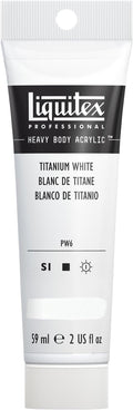Liquitex Professional Heavy Body Acrylic Paint, 2-oz (59ml) Tube, Titanium White