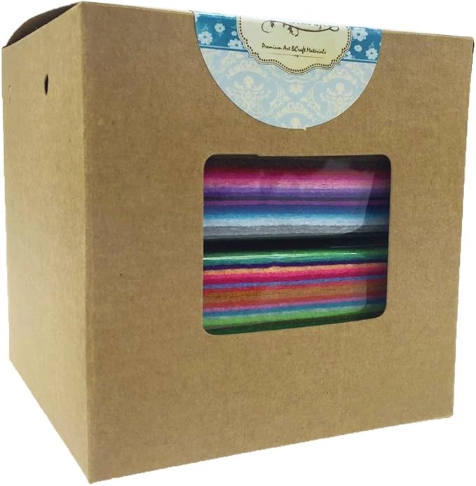 88pcs 4 x 4 inches (10 x 10cm) Assorted Color Mini Felt Fabric Sheets Patchwork Sewing DIY Craft 1mm Thick