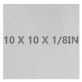 6061 T651 Aluminum Sheet Metal 10 x 10 x 1/8(0.125") Inch Flat Plain Aluminum Plate Covered with Protective Film, 3MM Heat Treatable Rectangle Aluminum Metal Plate for Crafting, Industrial