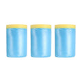 uxcell Pre-Taped Masking Film, 3ft x 82ft Plastic Paint Drop Cloth with Medium-Tack Painters Tape for Painting Spraying Protection Blue Film 3Pcs