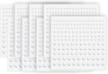 Pearl Stickers for Hair Decoration, Self-Adhesive Gems, 3-6mm White Jewels, Face Body Nail Art Craft (1320)