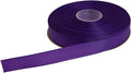 Solid Grosgrain Ribbon 25 Yard Each Roll 100% Polyester Woven Edge (1/2", Purple)