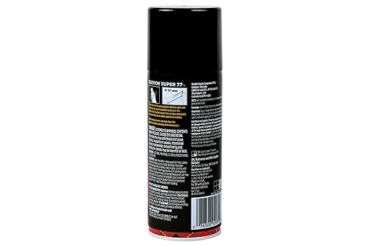Scotch Super 77 Multipurpose Adhesive Spray, Bonds to Fabric, Cardboard, Plastic, Metal, Wood, Felt, and More, 10.7 Ounces (7716)