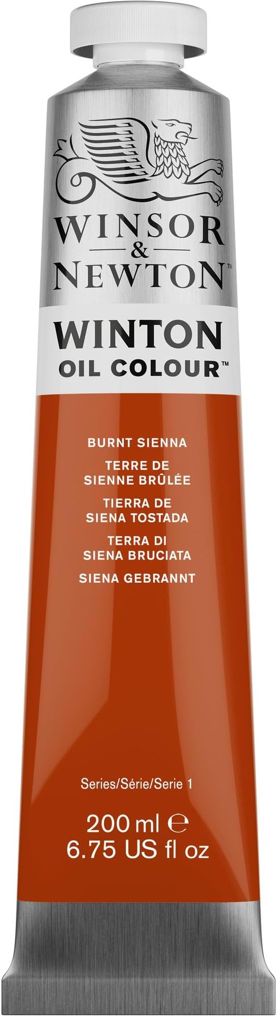 Winsor & Newton Winton Oil Color, 200ml (6.75-oz) Tube, Burnt Sienna