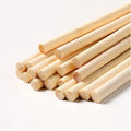1/2 x 6 Inch 25 PCS Dowel Rods Wood Sticks Wooden Dowel Rods - Unfinished Bamboo Sticks - for Crafts and DIYers