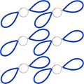 TIHOOD 6PCS Clay Cutters Wire Steel Wire Clay Cutter Pottery Tools Cut Off Tools with Rubber Handle for Clay Artist Sculpting Cheese Dough (Blue)