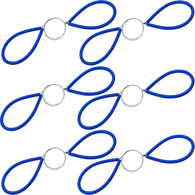 TIHOOD 6PCS Clay Cutters Wire Steel Wire Clay Cutter Pottery Tools Cut Off Tools with Rubber Handle for Clay Artist Sculpting Cheese Dough (Blue)
