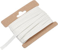 MECCANIXITY Double Fold Bias Tape for Sewing 1/3 Inch x 6 Yards Satin Pre-fold Continuous Binding Tape for Seaming Quilting Hemming Binding DIY Crafts, White