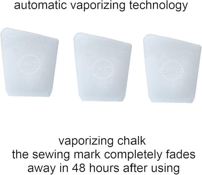 Super Concentrated Crystal Chalk - 50 Pack, Marks Over 20,000 Inches - Best Tailor Chalk for Fabric by SEWTCO
