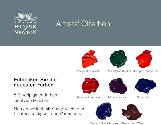 Winsor & Newton Artists' Oil Color, 37ml (1.25 oz) Tube, Mineral Green Deep