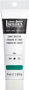 Liquitex Professional Heavy Body Acrylic Paint, 2-oz (59ml) Tube, Cobalt Turquoise