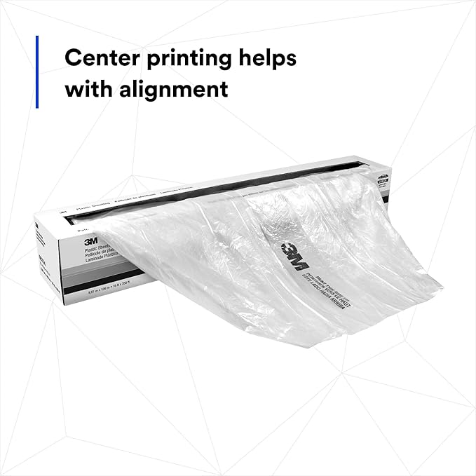 3M Plastic Sheeting 06723, High Density, Tear Resistant, Durable, Easy To Cut, 12 ft x 400 ft