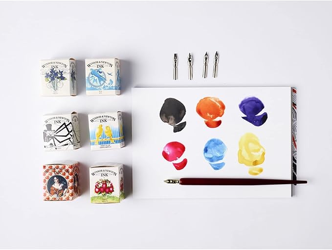 Winsor & Newton Collection Drawing Ink Set, Set of 8, Henry Collection