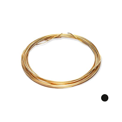 20 Gauge, Jeweler's Brass Wire, Red Brass, Round Dead Soft CDA #230 Alloy Jewelry Grade - 25FT by Filofly