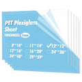 Art3d 10-Pack of 12×12" PET/Plexiglass Sheets, Transparent Clear Flexible Plastic Sheet Panels for Craft, Picture Frames, Sign Blank, DIY Display Project