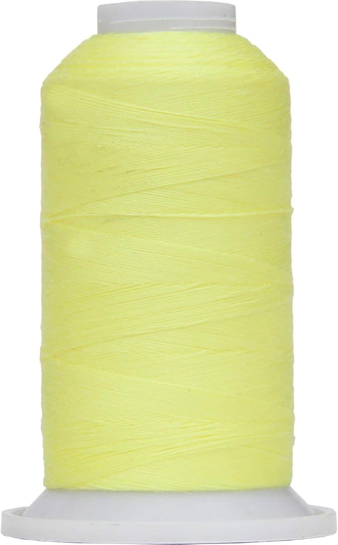 Threadart Polyester All-Purpose Sewing Thread - 600m - 50S/3 - Lemon