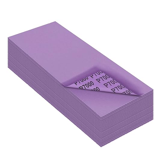 Sandpaper 7000 Grit,Wet Dry Sanding Sheets,High Performance Ceramic Abrasive Sand Paper for Wood Furniture Finishing,Metal Grinding,Automotive Polishing,9 x 3.6 Inch,25-Pack