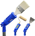Multi-Angle Paint Brush Extender, 1 PCS Extension Pole Attachments for Paint Brushes and Rollers, with Rotating Head, Great for High Ceilings, Corners, Edges