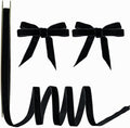 15 Yards Velvet Ribbon 3/8 Inch Single Face Black Velvet Ribbon Spool Prefect for Holiday Wedding, Ribbons for Gift Wrapping, Christmas Tree Ornaments Wreath Hair Bows, Ribbons for Crafts