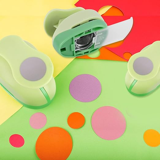 UCEC Circle Punch, 1 5/8 Inch Paper Punch, 2 Pcs Paper Punches for Crafting, Circle Hole Punch, Round Shaped Cutter for Scrapbook, Cards, DIY Albums Photos