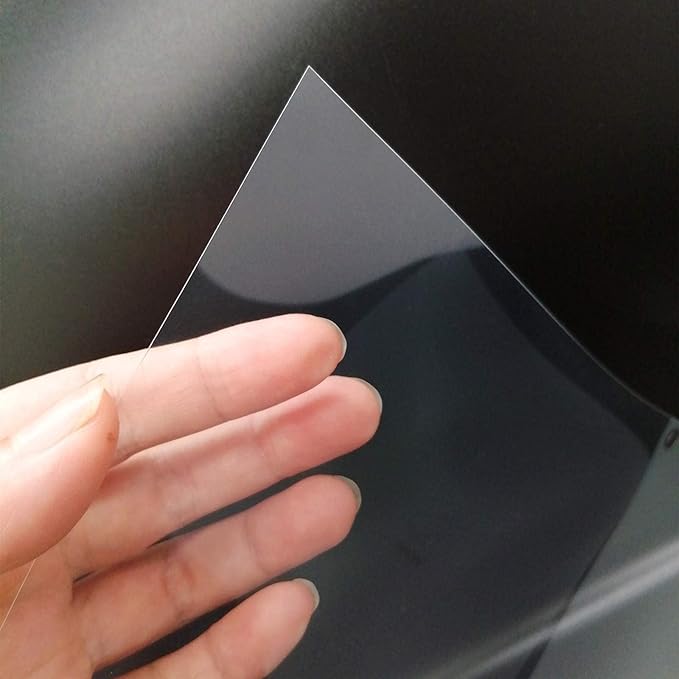 BANLTRE 12 Pieces 6 mil Blank Template Material Stencils Mylar for Cutting Paper Clear Transparency Sheet 12 × 12 inch (12-6 mil)