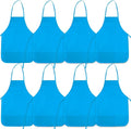 8 Pcs Kids Apron Painting Aprons for Kids Art Smocks Paint Apron Bulk for Painting Classroom Activity Kitchen Crafts Party Supplies(Light Blue)