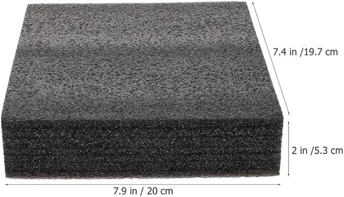 VILLCASE 3pcs Felting Board Foam High Dense, Needle Felting Pad, Work Black Rectangle Felt Mat Sewing Wool Tool for DIY Hand Craft Poking Knitting Projects 7x7 inches