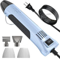 LET’S Resin Heat Gun for Crafting, 350W Fast Heat Dual Temp Hot Air Gun (482°F~752°F), Multiple Nozzles,Silicone Covers for Easy Cleaning, 4.9Ft Cable Mini Heat Gun,for Resin,Shrink Tubing,Vinyl Wrap
