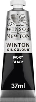 Winsor & Newton Winton Oil Color, 37ml (1.25-oz) Tube, Ivory Black