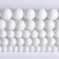 12MM Natural Stone White Porcelain Agate Beads Round Loose Stone Beads for Jewelry and Bracelets Making 32pcs 1 Strands 15"