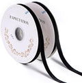 Black Velvet Ribbon 3/8'' 2 Rolls Total 30 Yards, Use for Gift Wrapping, Christmas Tree, Wreath Decoration, DIY Crafts
