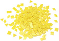 Lanyani 200 Mixed Color Glass Mosaic Tiles - 4 Shapes, Tiffany Stained Glass Pieces for Crafts, Sunshine Yellow