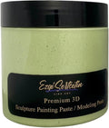 3D Sculpture Painting Paste|Texture Paste|Decorative Plaster|Ready to Use|Unique Colors|Ideal for Artwork|Stencil|Flowers|Texture|Art Relief| 6oz (Pistachio)