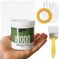 DWIL Matte Finish Furniture Paint - 5 Oz Wood Paint for Cabinets, Doors, Tables, and Dressers Refinishing - Water-Based, Non-Toxic & Odorless, Easy to Apply(White)-Trial Pack