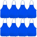 8 Pcs Kids Apron Painting Aprons for Kids Art Smocks Paint Apron Bulk for Painting Classroom Activity Kitchen Crafts Party Supplies(Blue)