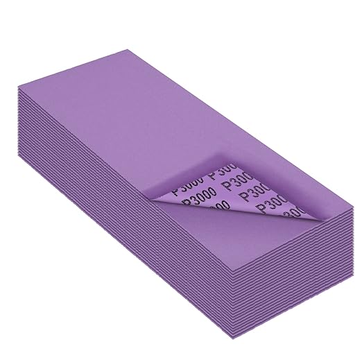 Sandpaper 3000 Grit,Wet Dry Sanding Sheets,High Performance Ceramic Abrasive Sand Paper for Wood Furniture Finishing,Metal Grinding,Automotive Polishing,9 x 3.6 Inch,25-Pack