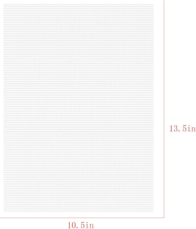 6pcs 7 Count Plastic Canvas, 10.5" x 13.5" Plastic Canvas Sheets, Sheet Eye Mesh for Embroidery, Knit Crochet Projects, DIY Handicraft, Make Dividers.