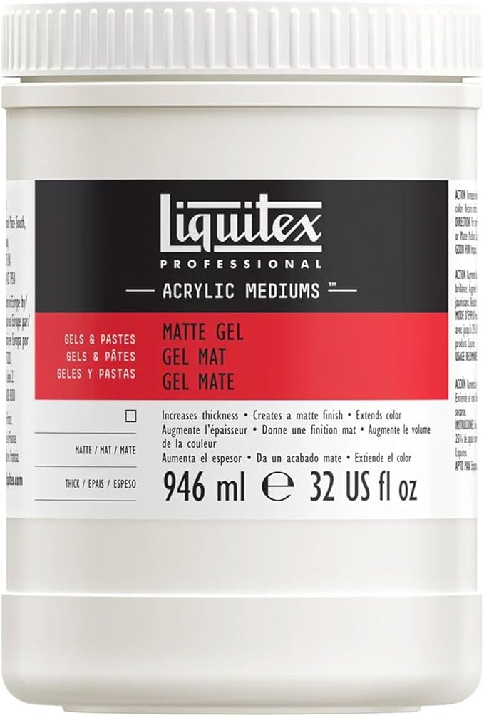 Liquitex Professional Matte Gel Medium, 946ml (32-oz)