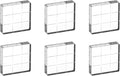 PATIKIL 1.2"x1.2" Acrylic Stamp Block, 6Pcs Clear Stamping Block with Grid Lines Decorative Mounting Blocks Square for Scrapbooking DIY Crafts Card Making