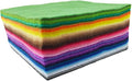 flic-flac 42pcs1.4mm Thick Soft Felt Fabric Sheet Assorted Color Felt Pack DIY Craft Sewing Squares Nonwoven Patchwork (15cm * 15cm)