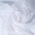 Organza Fabric 5 Yard Bridal Solid Sheer Organza Fabric Bolt for Wedding Dress, Fashion, Crafts, Decorations Silky Shiny Organza 44" - (5 Yard, White)