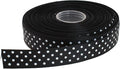 Polka Dot Grosgrain Ribbon 25 Yard Each Roll 100% Polyester (5/8", Black)